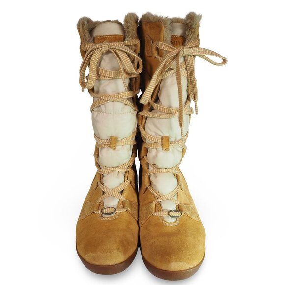 Timberland Parkin Puffer Mid Calf Boots Women's 9.5 Wheat 19638 - Picture 3 of 11